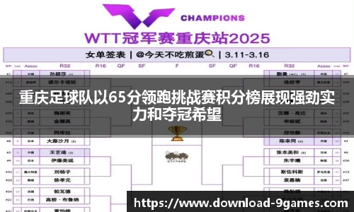 重庆足球队以65分领跑挑战赛积分榜展现强劲实力和夺冠希望